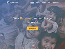 Tablet Screenshot of dollarfund.org